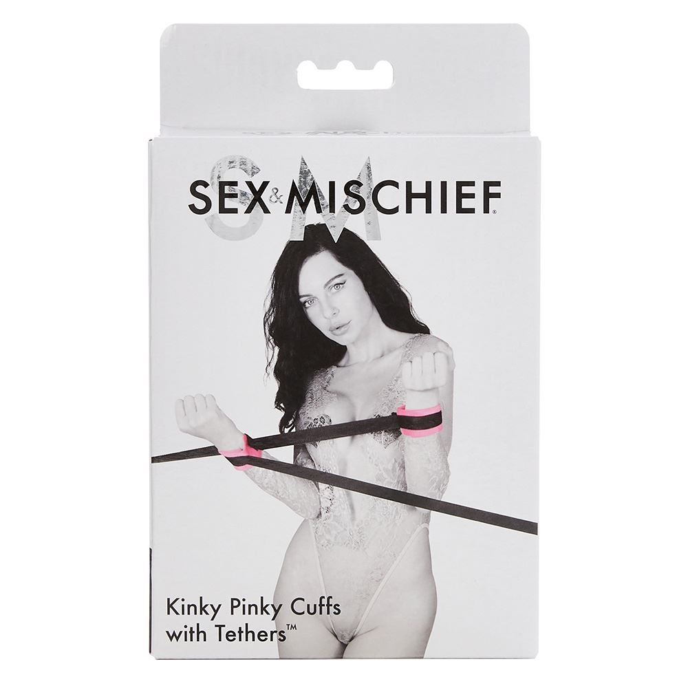S&M Kinky Pinky Cuffs with Tethers