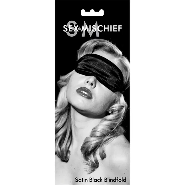 S&M Satin Blindfold – Black