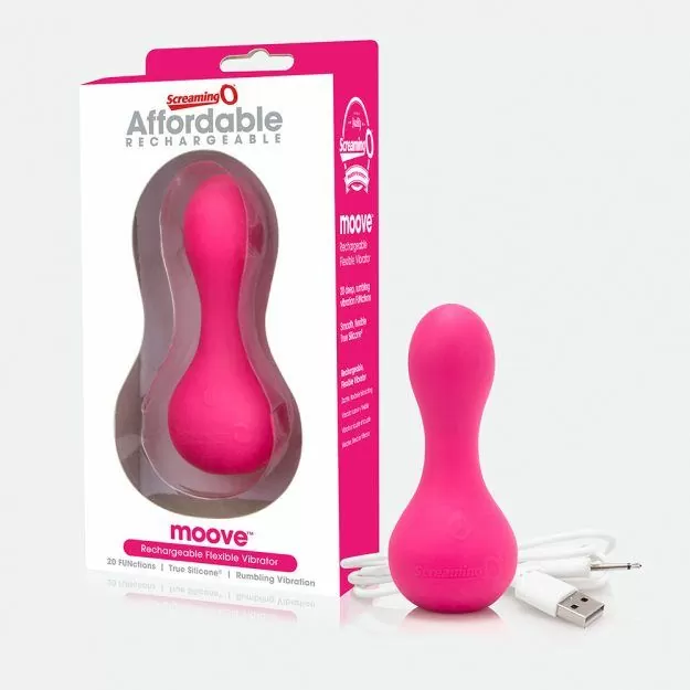 Screaming O Charged Rechargeable Moove Vibe - Purple 3 Screaming O Charged Rechargeable Moove Vibe - Purple