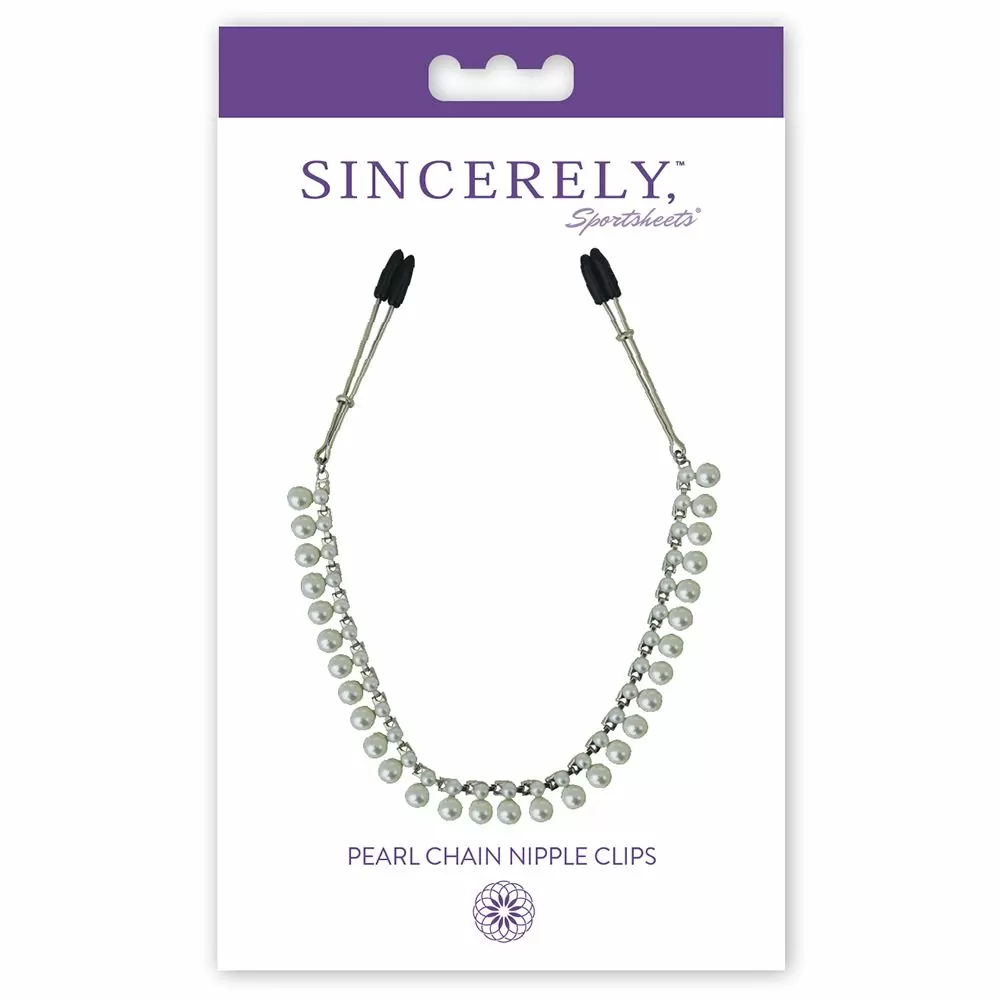 Sincerely Pearl Chain Nipple Clips