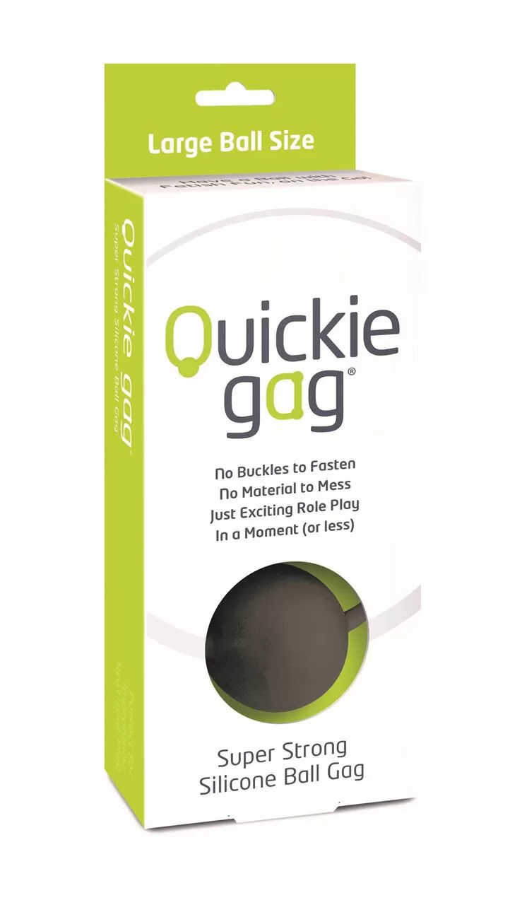 Quickie Gag Large Ball - Black 2 Quickie Gag Large Ball - Black