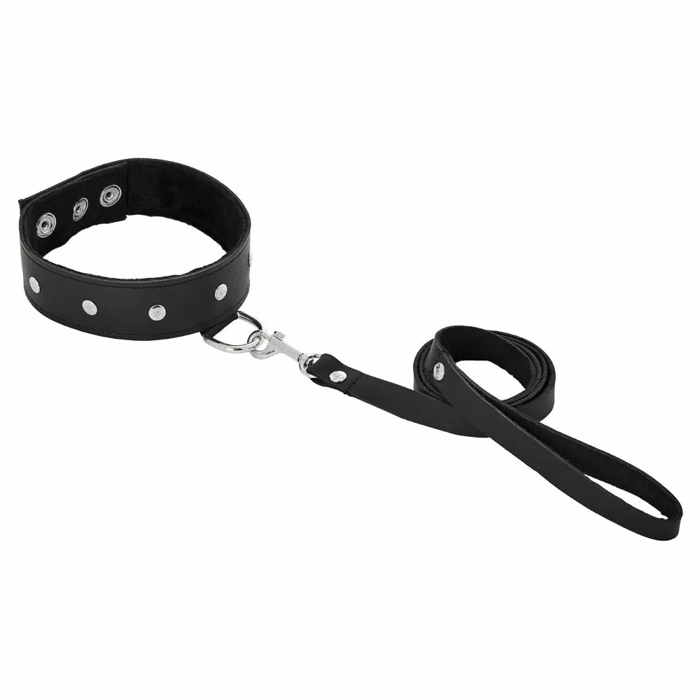 Sportsheets Restraint Leather Leash & Collar 2 Sportsheets Restraint Leather Leash & Collar