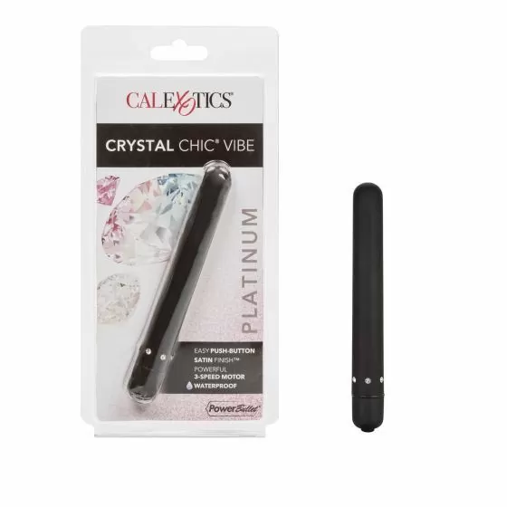 Crystal Chic Vibrator - Black