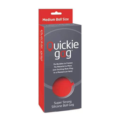 Quickie Gag Medium Ball – Red