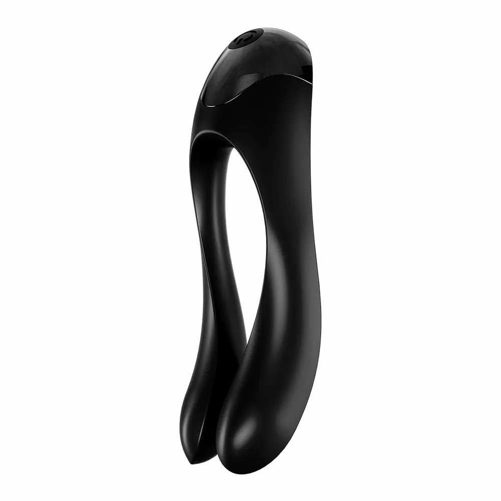 Satisfyer Candy Cane Finger Vibrator – Black