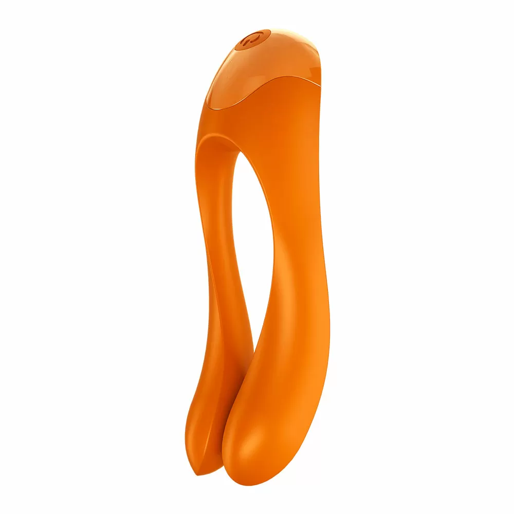 Satisfyer Candy Cane Finger Vibrator – Orange